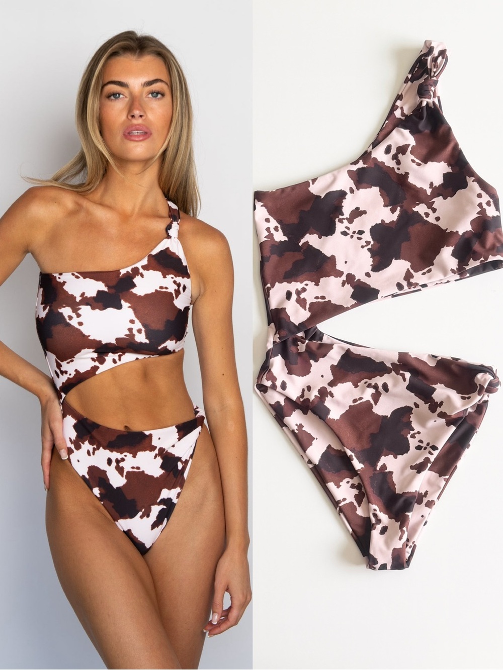 Skatie MEDIUM Nicole one piece swimsuit in Dallas print